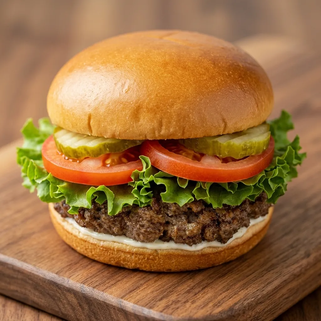 Breaded chicken burger on kaiser bun at London Burgers — London Ontario